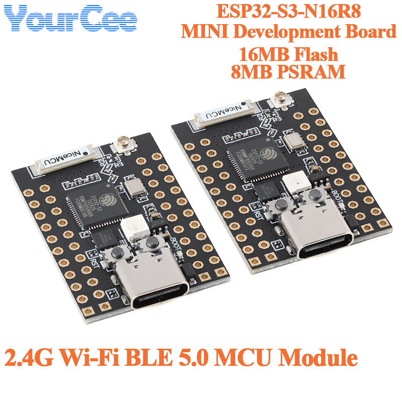 Espressif Esp32 - 10개/1개 ESP32-S3-N16R8 미니 개발 보드, 16MB