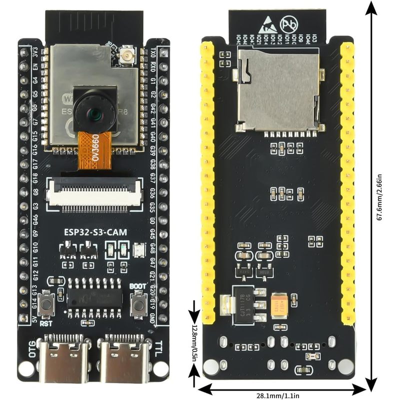 OV3660 카메라, N16R8 모듈, 듀얼 Type- - Esp32 Uart Module 리뷰 및 가격