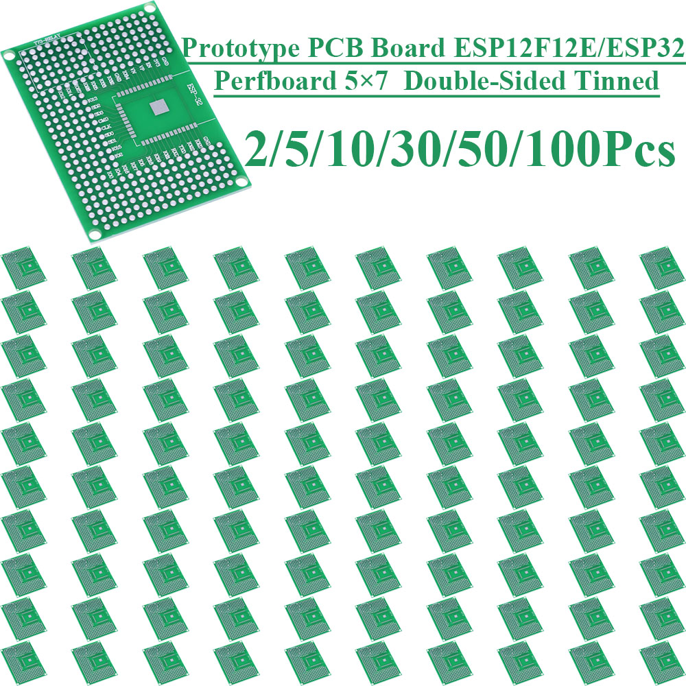 2~100Pcs 5X7 양면 주석 도금 브레드보드 프로 - Esp8266 리뷰 및 가격