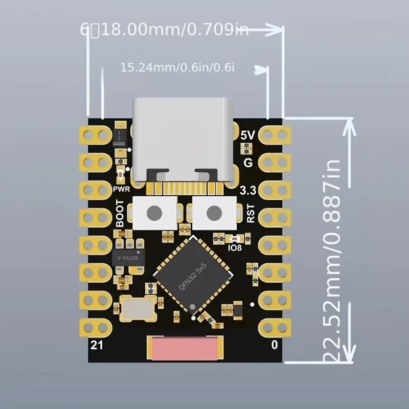 ESP32 C3 개발 보드 통합 회로 - 미니 와이파이 - Esp32 C3 리뷰 및 가격