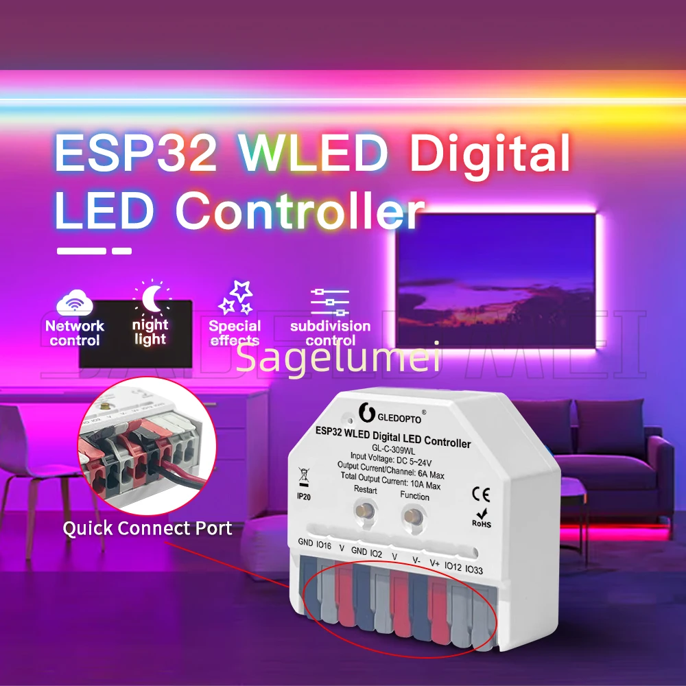DIY GLEDOPTO ESP32 미니 WLED LED - Espressif Esp32 리뷰 및 가격
