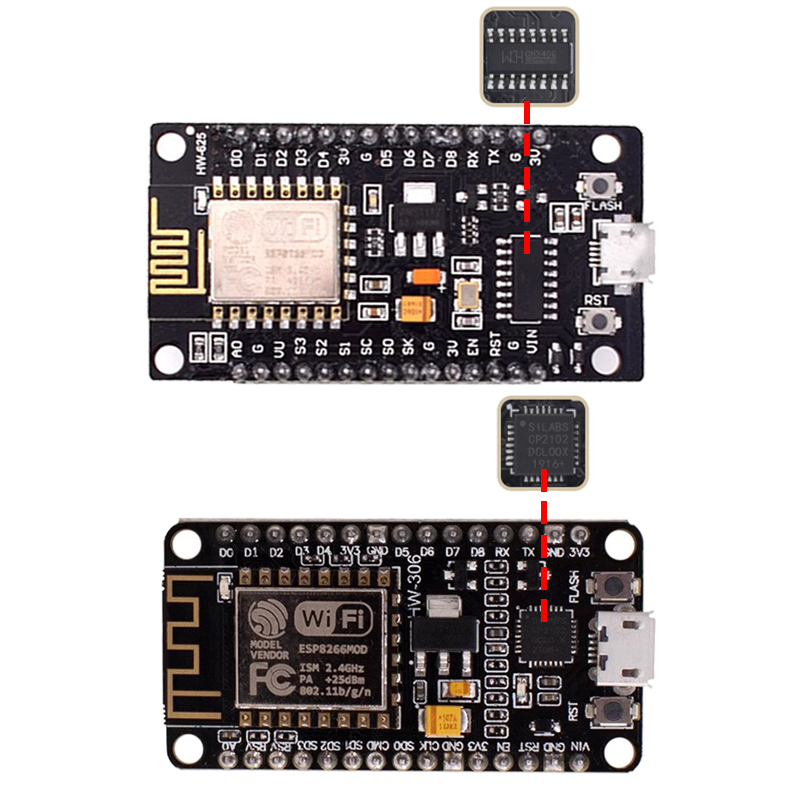 무선 모듈 CH340/CP2102/CH9102X Nod - Esp8266 Nodemcu 리뷰 및 가격