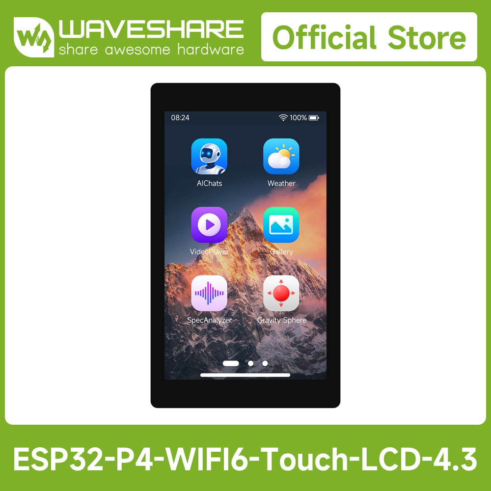 Waveshare ESP32-P4-WIFI6 4.3인치 - Esp32 P4 리뷰 및 가격